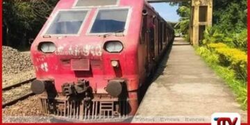 පීලි පැනීමට ලක්වූ  ‘සාගරිකා’ දුම්රිය  යළි පීලිගත කෙරේ