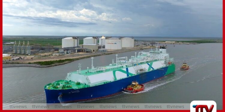 කටාර් එනර්ජි සමාගම  ඇමෙරිකාවේ ටෙක්සාස්හි පිහිටි  ඩොලර් බිලියන 10ක ව්‍යාපෘතියෙන්  පළමු ස්වභාවික වායු අපනයනය අරඹයි