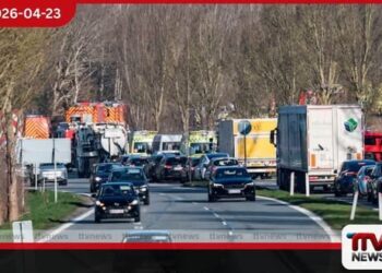 ඩෙන්මාර්කයේ දුම්රිය දෙකක්  එකිනෙක ගැටීමෙන්  මගීන් පිරිසකට තුවාල