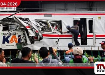 ඉන්දුනීසියාවේ දුම්රිය අනතුරින්  මියගිය සංඛ්‍යාව 14 දක්වා ඉහළ යයි