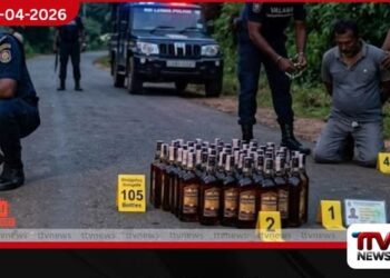 නීති විරෝධී මත්පැන් වැටලීම් දෙකකින් සැකකරුවන් දෙදෙනෙකු වලාන ඒකකයේ දැලේ