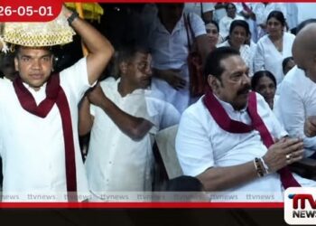 පොහොට්ටුවේ  මැයි දින සර්ව රාත්‍රික පිරිත් දේශනය  මහින්ද සහ නාමල්ගේ සහභාගීත්වයෙන්  කැලණියේදී