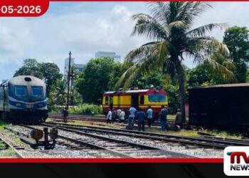 පීලි පැන ඇති දුම්රිය යථා තත්ත්වයට පත් කිරීම සඳහා කඩිනමින් පිරිස්