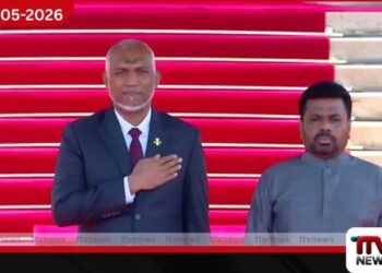මාලදිවයින් ජනපති  පිළිගැනීමේ උත්සවය ඇරඹේ