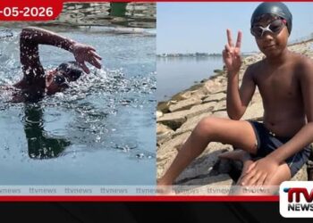 ශ්‍රී ලංකාවේ සිට ඉන්දියාවට පිහිනා  ලෝක වාර්තාවක් තැබූ  7 හැවිරිදි පුංචි වීරයා