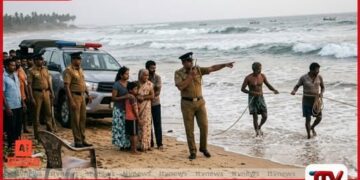කටුකුරුන්ද වෙරළේ  දිය නෑමට ගිය පුද්ගලයෙකු  රළ පහරට හසුව අතුරුදන්