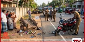මඟ අයිනේ ගමන් කළ  වයෝවෘද්ධ කාන්තාවක  යතුරුපැදියක ගැටී මරුට