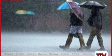 දිවයිනේ බොහෝ ප්‍රදේශවලට  තද වැසි
