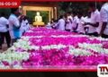සම්බුදු භක්තිය විදහාපාන  16 වන ජාතික නෙළුම් මල් උත්සවය  හෙට අනුරාධපුර  සමාධි බුද්ධ ප්‍රතිමාව අභියසදී