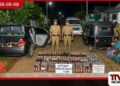 කාර් රථයකින් ප්‍රවාහනය කළ  නීතිවිරෝධී මත්පැන් තොගයක්  ඉරට්ටකුලමේදී හසු වෙයි  සැකකරුවන් දෙදෙනෙකු අත්අඩංගුවට