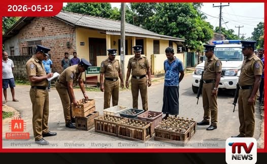 පානදුරේදී නීතිවිරෝධී මත්පැන් සමඟ පුද්ගලයෙකු අත්අඩංගුවට