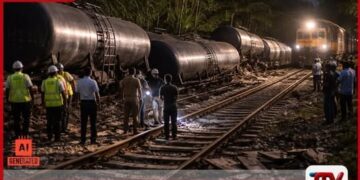 පොල්ගහවෙල සහ වලකුඹුර අතර  තෙල් ප්‍රවාහන දුම්රියක් පීලි පනී මාර්ගයේ දුම්රිය ගමනාගමනයට බාධා