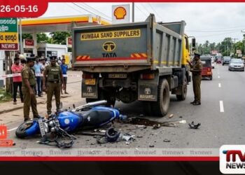 මොරගහහේන කුඹුක ප්‍රදේශයේදී  යතුරුපැදියක්  ටිපර් රථයක ගැටී  තරුණයෙකු මරුට