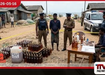 නීති විරෝධී මත්පැන් සමඟ  හලාවතදී  පුද්ගලයෙකු අත්අඩංගුවට