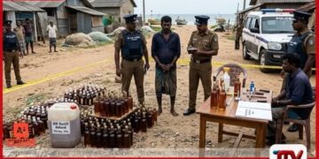 නීති විරෝධී මත්පැන් සමඟ  හලාවතදී  පුද්ගලයෙකු අත්අඩංගුවට