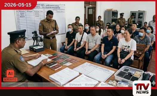 වලංගු වීසා බලපත්ර නොමැතිව රැඳී සිටි විදේශිකයින් 14 දෙනෙකු වස්කඩුවෙදී අත්අඩංගුවට