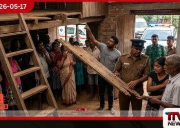 සොල්දරයෙන් ඇද වැටුණු  පියාට යටවී  තුන් හැවිරිදි පුතු මියයයි