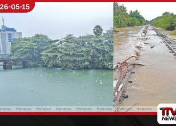 මහ වැසි නිසා පුත්තලමේ  පවුල් 7,206ක් පීඩාවට