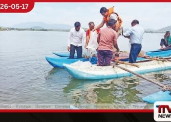 දිට්වා සුළි කුණාටුවෙන් විනාශ වූ මත්ස්ය සම්පත නඟාසිටුවීමට මුතුකණ්ඩිය ජලාශයට මත්ස්ය ඇඟිල්ලන් 81,000ක්