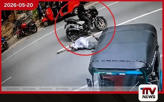 අධික වේගයෙන් ආ යතුරුපැදියක් පදිකයෙකුගේ ජීවිතය උදුරා ගනියි