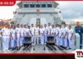ඉන්දීය නාවික හමුදාවේ  INS සුනයනා නෞකාවට  ශ්‍රී ලංකා නාවික හමුදාවෙන්  උණුසුම් සමුදීමක්