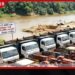 ඇළහැර අඹන් ගඟෙන්  අනවසරයෙන් වැලි ගොඩදැමූ  ටිපර් 10ක් සහ ට්‍රැක්ටර් 22ක්  බකමුණ පොලීසියෙන් කොටු කරගනී!