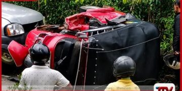 මාලිමාවේ ගාල්ල දිස්ත්‍රික් මන්ත්‍රී ටී. කේ. ජයසුන්දර  ගමන්ගත් රථය අනතුරකට ලක්වෙයි දෙදෙනෙකු රෝහලේ