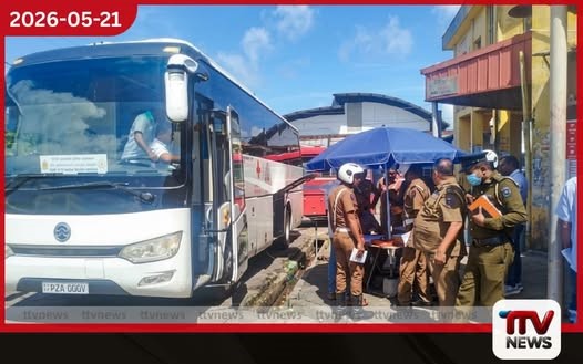 මත්ද්රව්ය භාවිත කර බස් රථ ධාවනය කළ රියැදුරන් 8ක් සහ කොන්දොස්තරවරයෙක් අත්අඩංගුවට