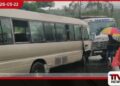හැටන් – බගවන්තලාව මාර්ගයේදී  පාසල් බස් රථයක් සහ ටිපර් රථයක් ගැටී