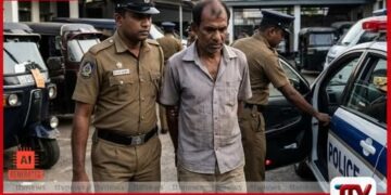 පෙට්‍රල් දමා බිරිඳට ගිනි තැබූ  අංගොඩ පදිංචි  සැමියා අත්අඩංගුවට