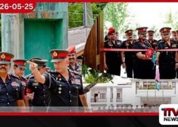 යුද්ධ හමුදාධිපති  වන්නි ආරක්‍ෂක සේනා මූලස්ථානයේ  නිල සංචාරයක