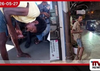 අතපය හොඳින් තිබියදී ආබාධිතයෙකු ලෙස රඟපෑ පුද්ගලයෙකු දුම්රිය ආරක්ෂක අංශ අල්ලයි