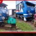 මීරිගම සහ අඹේපුස්ස අතරදී දුම්රිය එන්ජිමක් බැකෝ යන්ත්රයක ගැටෙයි