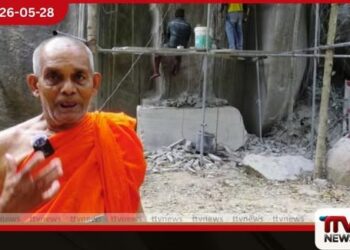 පිහිටි ගලකට පණ දෙන 80 වියැති හිමිනම