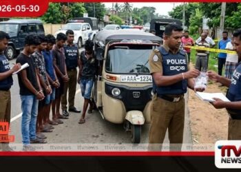 අනතුරුදායක ලෙස ත්රී රෝද රථයක් පැදවූ තරුණයන් 6 දෙනෙකු කඳාන පොලිසිය අත්අඩංගුවට