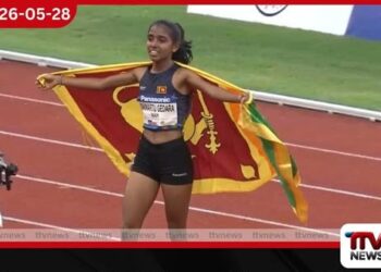 ආසියානු කණිෂ්ඨ මලල ක්‍රීඩා ශූරතාවලියේදී  ශ්‍රී ලංකාවට රන් පදක්කමක් මීටර් 1,500 ඉසව්ව තරුෂි අභිෂේකා ජය ගනී
