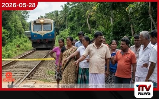 සාලියපුරදී දුම්රියේ ගැටී දෙදරු මවක් ජීවිතක්ෂයට