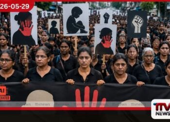 කාන්තා හා ළමා හිංසනයට  එරෙහිව කෑගල්ලේදී  ඇවිලුණු සාමකාමී අරගලය
