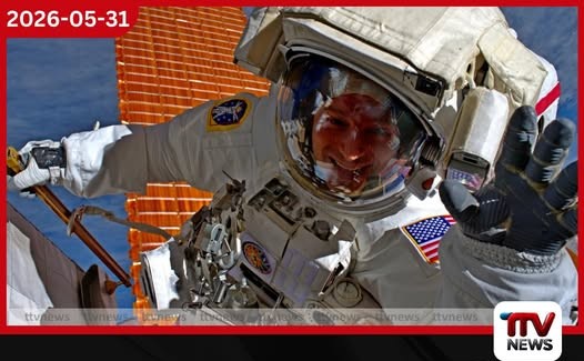 නාසා (NASA) ගගනගාමී ඇන්ඩෲ මෝගන් විශ්රාම ගනී