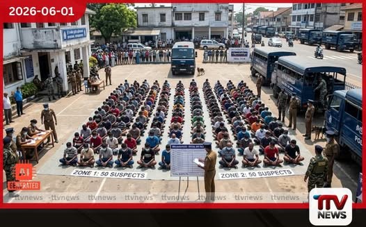 ශ්රී ලංකා පොලිසියේ විශේෂ මෙහෙයුම් දිනකදී සැකකරුවන් 26,000කට අධික පිරිසක් දැලේ