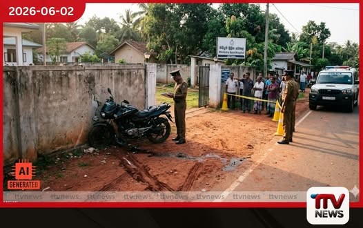 හිනිදුම රෝහල අසල යතුරුපැදියක් තාප්පයක ගැටී ව්යාපාරිකයෙක් ජීවිතක්ෂයට