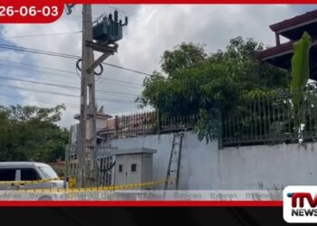 කොච්චිකඩේදී ට්‍රාන්ස්ෆෝමරයකින්  තඹ කම්බි සොරකම් කිරීමට ගිය අයෙක්  ඇදවැටී මියයයි