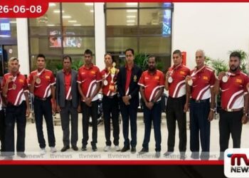 ආසියානු පැරා ත්රෝබෝල් තරගාවලියේ අනුශූරතාව දිනූ ශ්රී ලංකා කණ්ඩායම දිවයිනට
