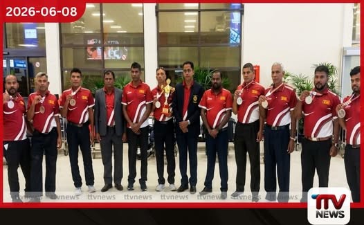 ආසියානු පැරා ත්රෝබෝල් තරගාවලියේ අනුශූරතාව දිනූ ශ්රී ලංකා කණ්ඩායම දිවයිනට