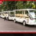 සංචාරක පහසුව වෙනුවෙන් පේරාදෙණිය උද්භිද උද්යානයට රජයෙන් නව විද්යුත් වාහන 10ක්