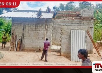 මොනරාගල  අතරමඟ නැවතුණු  නිවාස 84ක ඉදිකිරීම්  වසර කිහිපයකට පසු යළි ඇරඹේ