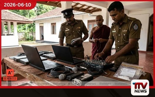පන්සලක ශබ්දාගාරයක් බිඳ රුපියල් ලක්ෂ 15ක උපකරණ සොරාගත් පුද්ගලයෙක් අත්අඩංගුවට