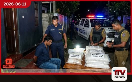 හෙරොයින් කිලෝ 1ක් සහ අයිස් කිලෝ 5ක් සමඟ බොරලැස්ගමුවේදී සැකකරුවෙක් අත්අඩංගුවට