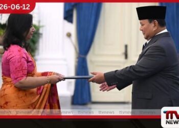 ඉන්දුනීසියාවේ නව ශ්රී ලංකා තානාපතිනිය ලෙස ශෂිකලා ප්රේමවර්ධන අක්තපත්ර පිළිගන්වයි