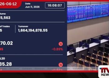 කොළඹ කොටස් වෙළෙඳපොළ ඒකක 191කින් පහළට